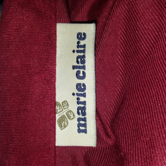 Ruby red velvet pants & jacket suit - Picture 5 of 6